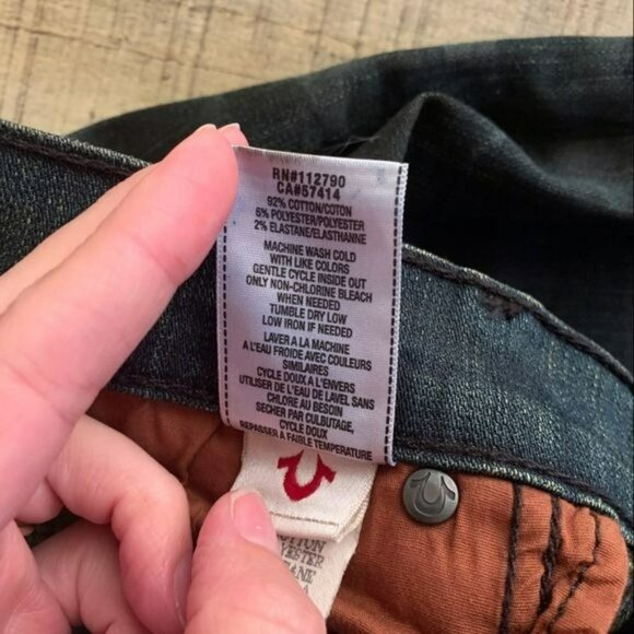 True religion womens Casey low rise super skinny camo jeans - 27 - Picture 5 of 11